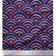 thumbnail image 1 of Soimoi Modal Satin Fabric Scales Geometric Printed Fabric 1 Yard 42 Inch Wide, 1 of 3