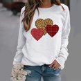 thumbnail image 2 of RKSTN Chandail pour Femmes Décontracté à Manches Longues Blouse à Imprimé de la Saint-Valentin Hauts Chandail Col Rond Coupe Ample Chandail, 2 of 4