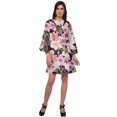 thumbnail image 2 of Moomaya Printed Kimono Robe For Girls Crossover Bathrobe Kimono Women Bathrobe, 2 of 5
