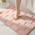 thumbnail image 4 of Wzzjkit Bathroom Mats, Comfortable, Soft, Super Water Absorption Bath Mat, Machine Wash, Non-Slip, Thick, Easier to Dry, for Bathroom Front Door Bathroom Rugs, 4 of 6