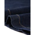 thumbnail image 5 of GRACE & GRANDEUR Robe Salopette pour Femme Grande Taille Boutonnée à Bretelles Ajustables Robe en Denim Bleu Foncé 1X, 5 of 5