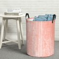 thumbnail image 1 of YFYANG Panier à Linge Imperméable, Panier à Linge à Fond Texturé Rose en Tissu Oxford avec Poignée Pliable, m, 1 of 8
