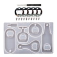 thumbnail image 2 of XZNGL Corkscrew DIY Crystal Resin Epoxy Silicone Mold Beer Spanner Bottle Opener, 2 of 9