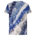 thumbnail image 3 of Birdeem Mode Femme Blouse T-Shirt à Col en V à Manches Courtes Été Imprimé Hauts Amples, 3 of 8
