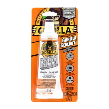 Gorilla 100% Silicone Sealant 82ml, White