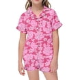 thumbnail image 1 of Little Girls Pajama Set Graphic Button Down Sleepwear Set Sleepwear Loungewear Set Tween Pajamas 6T, 1 of 5