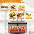 thumbnail image 3 of Aotto Portable Oven, 12V, 24V, 110V Portable Food Warmer, Mini Personal Microwave Heated Lunch Box for Work Reheating and Cooking Meals in Truck, Vehicle, Travel, Camping, Picnic, Gray, 3 of 7