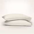 thumbnail image 1 of Purity Home 100% Organic Cotton Pillowcases, 300 Thread Count Percale, Breathable, Super Soft, & Cozy 2-Piece - King Ivory, 1 of 5