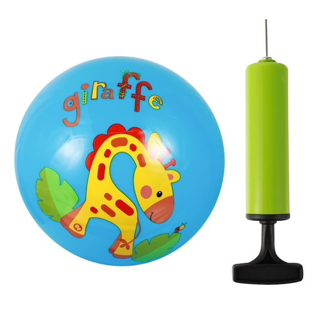 WEUVEB Kids Playground Ball 9 Inches PVC Toy for Kids Outdoor Play Blue Durable Fun with Creative Design Parent Child Activity