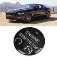 thumbnail image 3 of Car Interior Decoration Left-Hand Drive Carbon Fiber  Start Stop Button Trim Decoration  Fit For  2015-2019, 3 of 8
