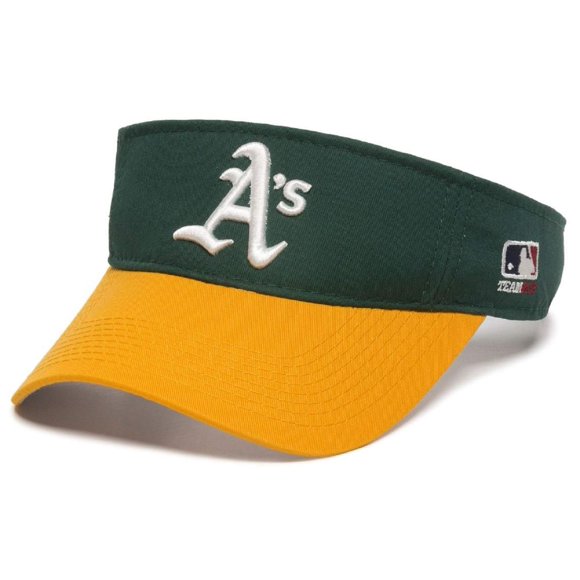 OC Sports Oakland Athletics A's MLB Two Tone Golf Sun Visor Hat Cap Adult Men's Adjustable