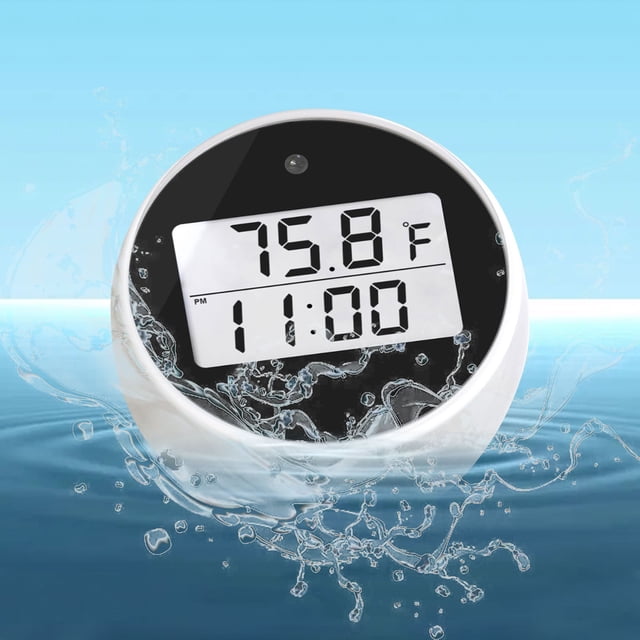 Dvkptbk Swimming Pool Thermometer Ice Bath Thermograph and Timer Cold Plunges Ice Bath Thermograph Accessories Floating Pool Thermograph Digital Timers Kitchen Gadgets