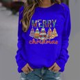 thumbnail image 5 of Chandail en Molleton de Noël pour Femmes 2023 Imprimé de Noël à Manches Longues et Col Rond en Liquidation, 5 of 5