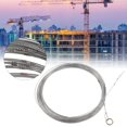 thumbnail image 4 of Steel Wire Measuring Rope, Smoothly  Wear Proof  Flexibility Labor Saving Pull Ring Steel Wire Measuring Cord  For Farmland Measurement, 4 of 8