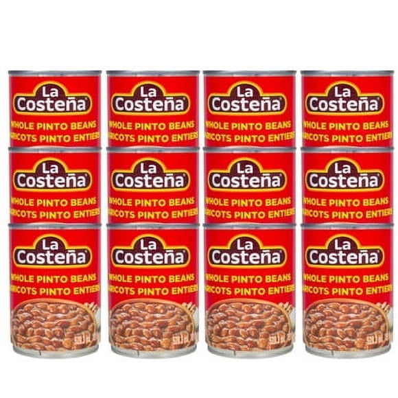 La Costeña Haricots Pinto Entiers 19 oz (Boîte de 12) - Haricots Pinto Riches en Nutriments et Sains
