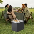 thumbnail image 3 of Drop in Ice Chest 115.7 QT – Stainless Steel Ice Bin with Sliding Cover, Commercial Outdoor Kitchen Cooler 27"x18"x21" – Drain-Pipe & Plug Included for Cold Wine, Beer, Parties, 3 of 9