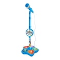 thumbnail image 1 of Blue Kids Karaoke Microphone Toy With Stand Simulation Singing Machine Portable Music Player With Lights And Sound Childrens Performance Microphone Gift For Boys Girls Blue #2yy2k, 1 of 3