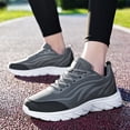 thumbnail image 2 of DXOUPM Chaussures de Course pour Hommes en Cuir à Imprimé Espadrilles Mode Légères Sport Gym Tennis, 2 of 5