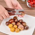 thumbnail image 1 of Feltree Stainless Steel Two-In-One Chestnut Opener, Effortless Nut Peeler with Spring Action for Easy Shelling, Ergonomic Kitchen Gadget for Home and Picnic Use, 1 of 8