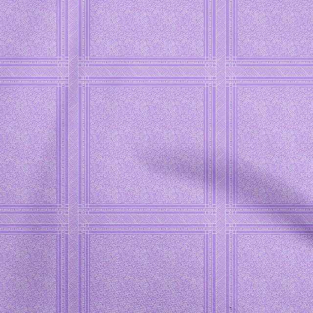 oneOone Viscose Jersey Lavender Fabric Geometric Fabric For Sewing Printed Craft Fabric By The Yard 60 Inch Wide