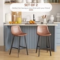 thumbnail image 4 of HOMCOM 27" Counter Height Bar Stools Set of 2, Industrial Kitchen Stools, 4 of 10