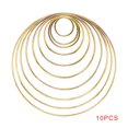 thumbnail image 1 of 10 Pcs Anneaux Attrape-Rêves de Tailles Différentes Projets de Macramé Cerceaux Couronnes Projets de Macramé Cerceaux Anneaux Ronds Artisanaux, 1 of 7