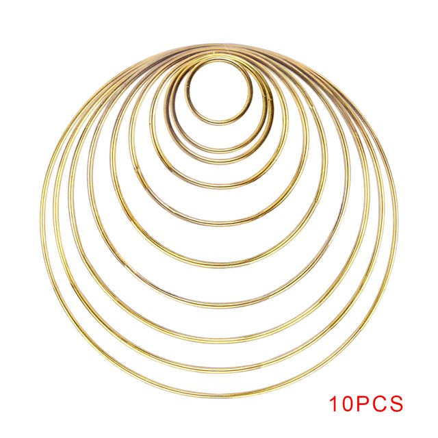 10 Pcs Anneaux Attrape-Rêves de Tailles Différentes Projets de Macramé Cerceaux Couronnes Projets de Macramé Cerceaux Anneaux Ronds Artisanaux
