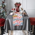 thumbnail image 1 of Yhmxh Table Chemin, Nappe Lapin de Pâques Oeufs Polyester Coton Imprimée Drapeau de Table Décoration de Table Tapis de Bureau, 1 of 5