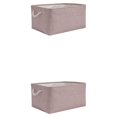 thumbnail image 3 of Maytalsory Bac de Rangement à Poignée en Corde Robuste Solution de Rangement Pratique et Fiable Rose Pâle 31*21*13 2 Ensembles, 3 of 6