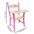 thumbnail image 4 of Pink Wide Application Pink High Chair For Babies Easy And Safe To Dinner Chair Baby Dolls Pink Compact And Lightweight Dining Chair Model For 9-11inch Re-born Girl Wide Application Durable Structure, 4 of 8