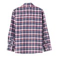 thumbnail image 2 of Bienzoe Boy's Warm Flannel Button Down Long Sleeve Plaid Shirt Red Size 13/14, 2 of 9