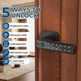 thumbnail image 4 of FITNATE Smart Fingerprint Door Lock Keyless Entry Lever with APP, IC Card, Code, Key & Biometric Unlock for Bedroom Home Hotel Office Apartment, 4 of 6