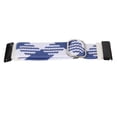 thumbnail image 2 of Nylon Watch Replacement Strap Elastic Breathable Weave Adjustable 26mm Buckle Watch Band for Vertix 2 Blue White, 2 of 14