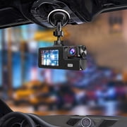 Dash Cam Front And Rear,1080P FHD DVR Car Driving Recorder.0Inch Screen Dashboard Camera 170°Wide Angle,-Sensor,Parking,Loop Recording