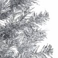 thumbnail image 5 of vidaXL Slim Artificial Half Christmas Tree with Stand Silver 210 cm, 5 of 5