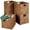 Châtaigne, variante sur Best Choice Products Paniers de Rangement en Jacinthe 10,5 X 10,5 Po, Ensemble de 5 Organisateurs Pliables Polyvalents - Châtaigne