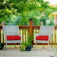 thumbnail image 3 of Costway 2 Pcs Coussins d'Assise pour Chaise de Patio 21 Pouces x 21 Pouces Intérieur/extérieur Rouge, 3 of 10