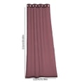 thumbnail image 3 of Aufmer 4 Pcs Waterproof Outdoor Window Screen Curtain, Transparent Polyester Shade for Terrace/Pavilion, 83.85x51.96in with Metal Hanging System, 3 of 6
