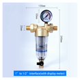 thumbnail image 1 of Préfiltre de Filtration Haute Efficacité 40 m Eau du Robinet Ménage Toute la Maison Central 3 T Grand Débit Tuyau Lavage à Rétrofriction Filtre en Laiton, 1 of 7