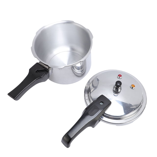 Stainless Steel Pressure Cooker by YOUTHINK, an explosion-proof pressure canner made of durable aluminum alloy with a compound bottom for gas and induction stoves. Includes a secure lid with safety indicators and three accessories for safe high-pressure cooking.