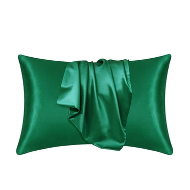 TopLLC Silk Pillow Cases, 20x30 inch Soild Color Satin Pillow Cover with Envelope Closure, Soft Silky Breathable Wrinkle-Free Cooling Pillowcase Beauty Sleep Bed Pillow Cover for Hair and Skin