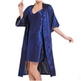 thumbnail image 1 of LSLJS Women's Solid V-Neck Pajama Suspender Two-piece Pajama Home Suit Pajama Set, Lounge Set, 1 of 3