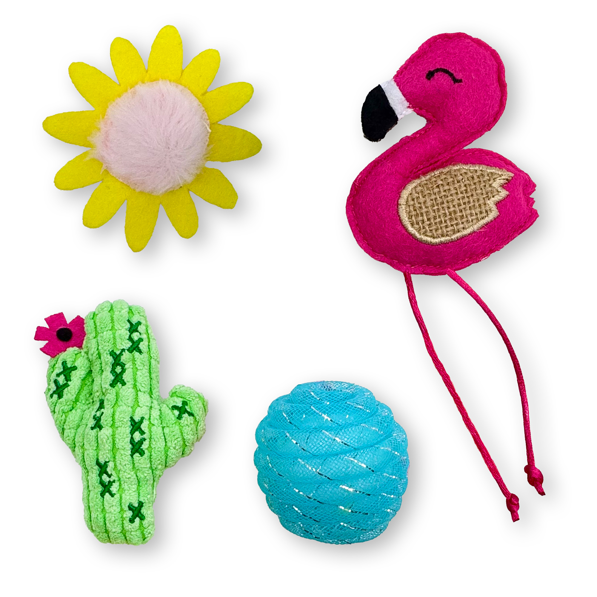 Catit Ensemble de Jouets à Ressort pour Chat Lot de 4