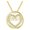 Gold, variant on Love Heart Shaped Necklace Fashion Jewelry Perfect Memorial Pendant Jewelry Gift