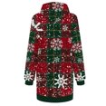 thumbnail image 4 of Jsaierl Robe à Capuchon pour Femmes Noël Grande Taille Tunique de Noël Chandails à Capuchon Robes Chandail Femme Tenue d'Automne Tendance, 4 of 5