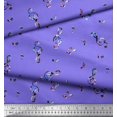 thumbnail image 2 of Soimoi Tissu Crêpe Polyester Notes Instrument de Musique Décor Tissu Imprimé au Mètre 42 Pouces de Large, 2 of 5