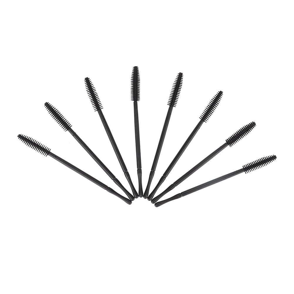 Eyelash Comb  Silicone Eyelash Brush  Disposable Eyelash Brush 50pcs Silicone  Eyelash Brush Disposable Eyelashes Comb Mascara Applicator Black Tower Type