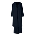 thumbnail image 4 of Timegard Vacation Outfits for Women 2 Piece Lightweight Open Front Long Top Wide Leg Rompers Sets, 4 of 5