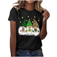 thumbnail image 1 of QIPOPIQ T-Shirts à Manches Courtes pour Femmes à Col Rond T-Shirts de la Saint-Patrick T-Shirt Shamrock T-Shirt Vert T-Shirt T-Shirts de la Saint-Patrick Tee Hauts Imprimés T-Shirts des Fêtes T-Shirts Graphiques Aubaines, 1 of 4