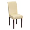 thumbnail image 3 of 2 Pk. Ivory LeatherSoft Parsons Chair, 3 of 9
